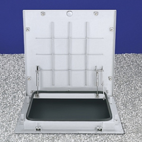 Белый герметичный противопожарный люк для частного дома